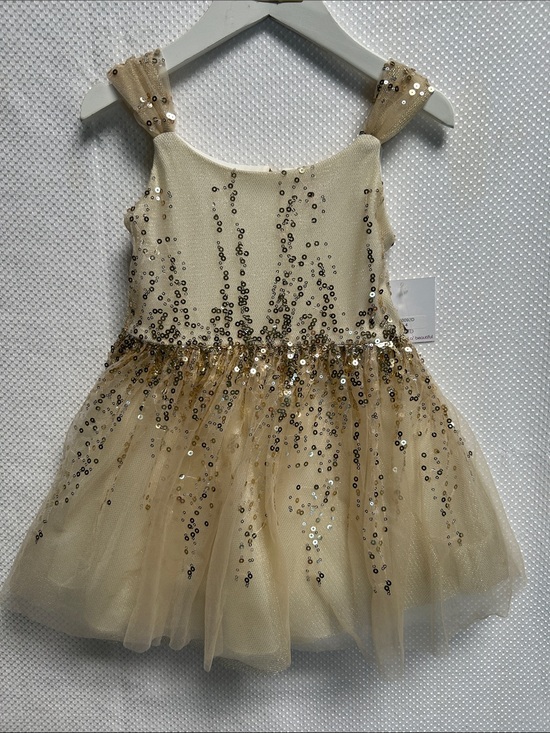 Zoe Ltd Other - Wowza! Zoe Ltd Gold Sequin Tulle Formal Dress. Size 4 Flower Girl dress. NWT